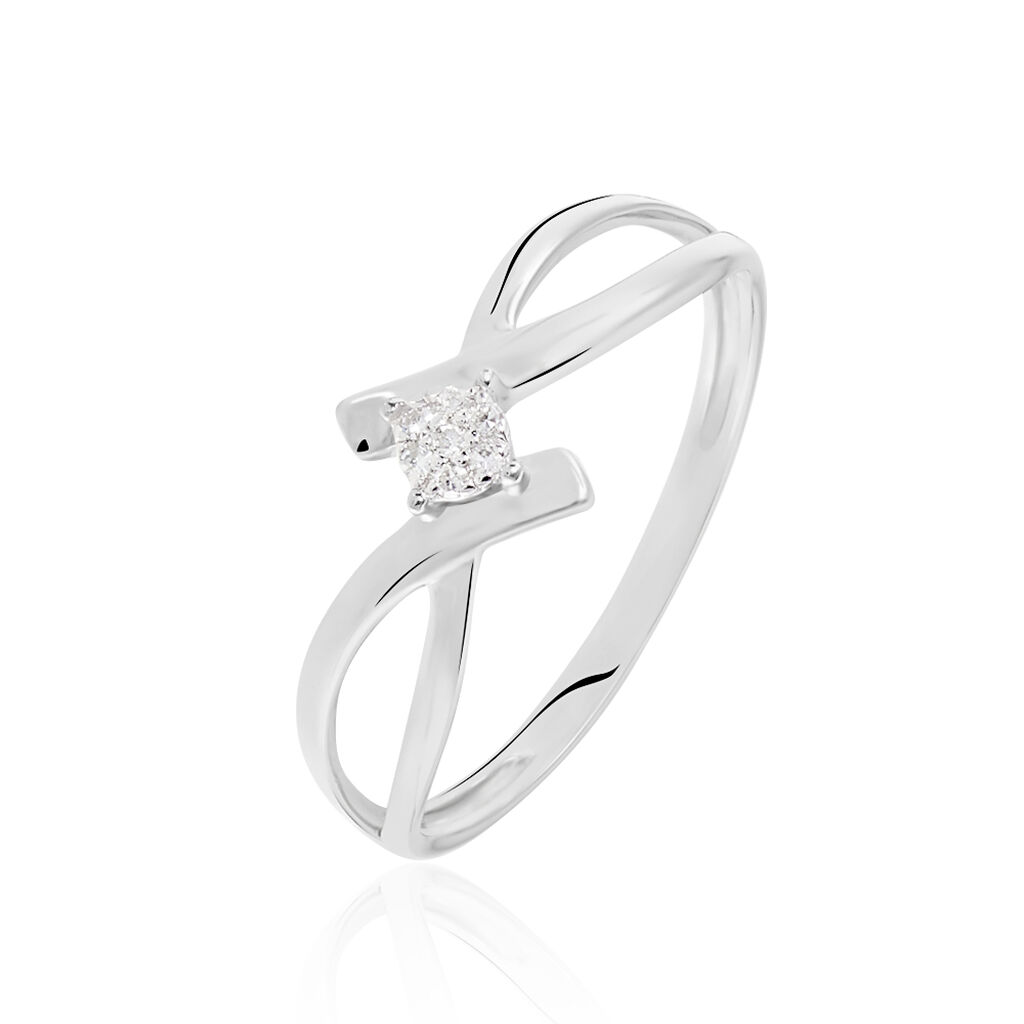 Bague Jone Or Blanc Diamant - Parures de mariage Femme | Marc Orian
