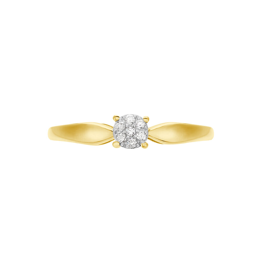 Bague Louisanna Or Jaune Diamant - Parures de mariage Femme | Marc Orian