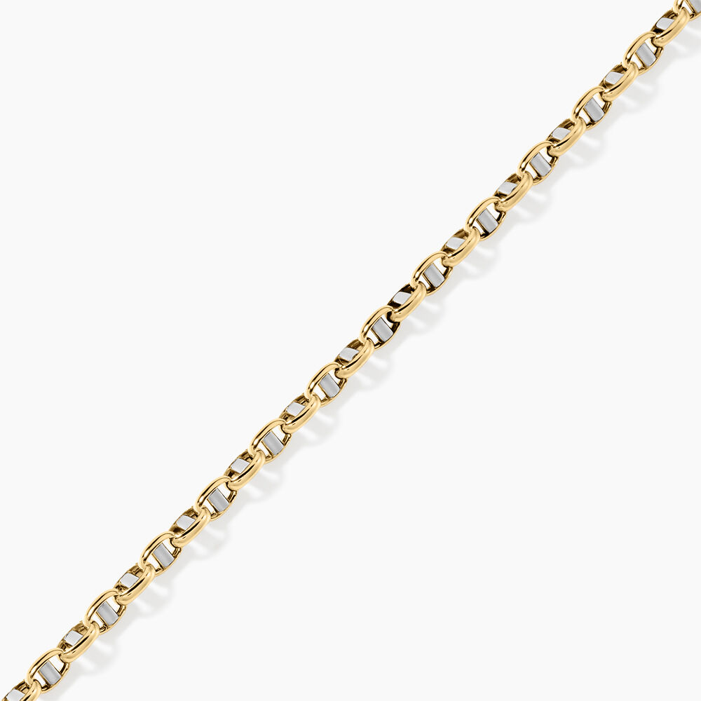 Bracelet Carlo Or Bicolore Maille Marine Ronde - Bracelets mailles Femme | Marc Orian