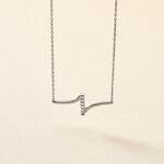 Collier Suraj Argent Blanc Oxyde De Zirconium - Colliers avec pierres Femme | Marc Orian