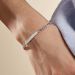 Bracelet Identité Casper Argent Blanc - Gourmettes Femme | Marc Orian