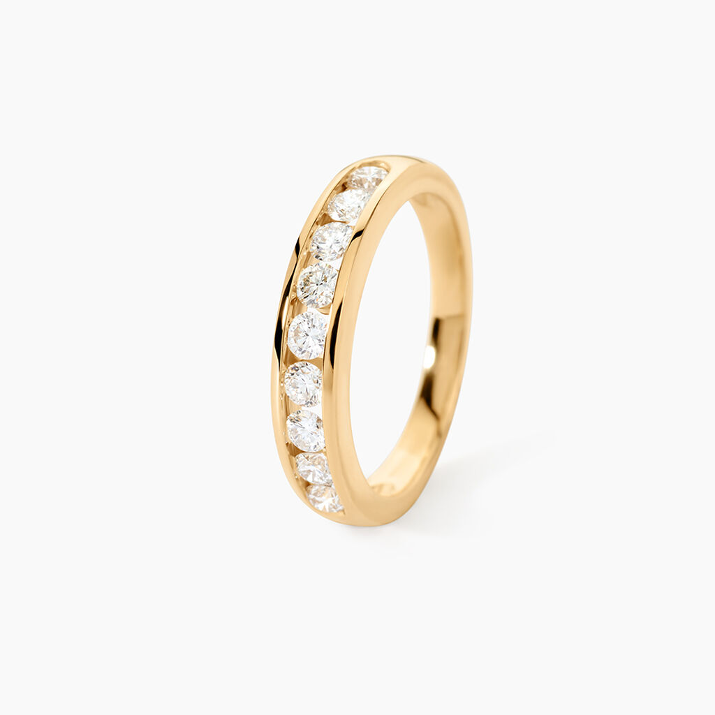 Alliance Giulia Or Jaune Diamant - Alliances avec pierres Femme | Marc Orian