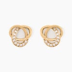 Boucles D'oreilles Puces Henia Plaqu&eacute; Or Jaune Oxyde De Zirconium - Puces Femme | Marc Orian