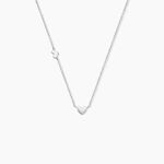 Collier Rosamee Argent Blanc - Colliers fantaisie Femme | Marc Orian