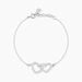 Bracelet Aalia Argent Blanc - Bracelets Anneaux Entrelaces Femme | Marc Orian