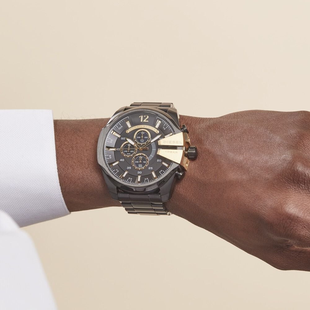 Montre Diesel Mega Chief Noir - Montres étanches Homme | Marc Orian