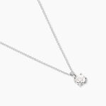 Collier Alexandra Or Blanc Diamant - Colliers solitaires Femme | Marc Orian