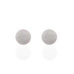 Boucles D'oreilles Puces Ayana Argent Blanc - Puces Femme | Marc Orian
