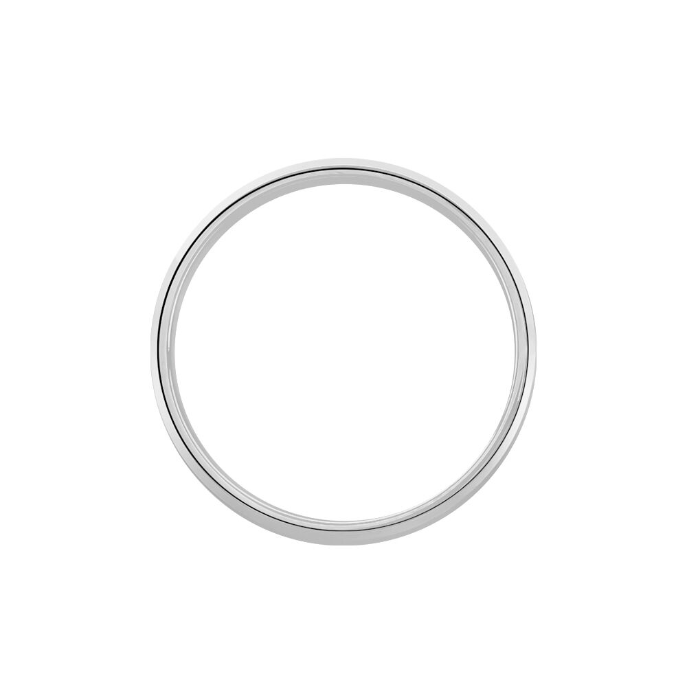 Alliance Rominus Ruban Plat Palladium Blanc - Alliances duo Homme | Marc Orian