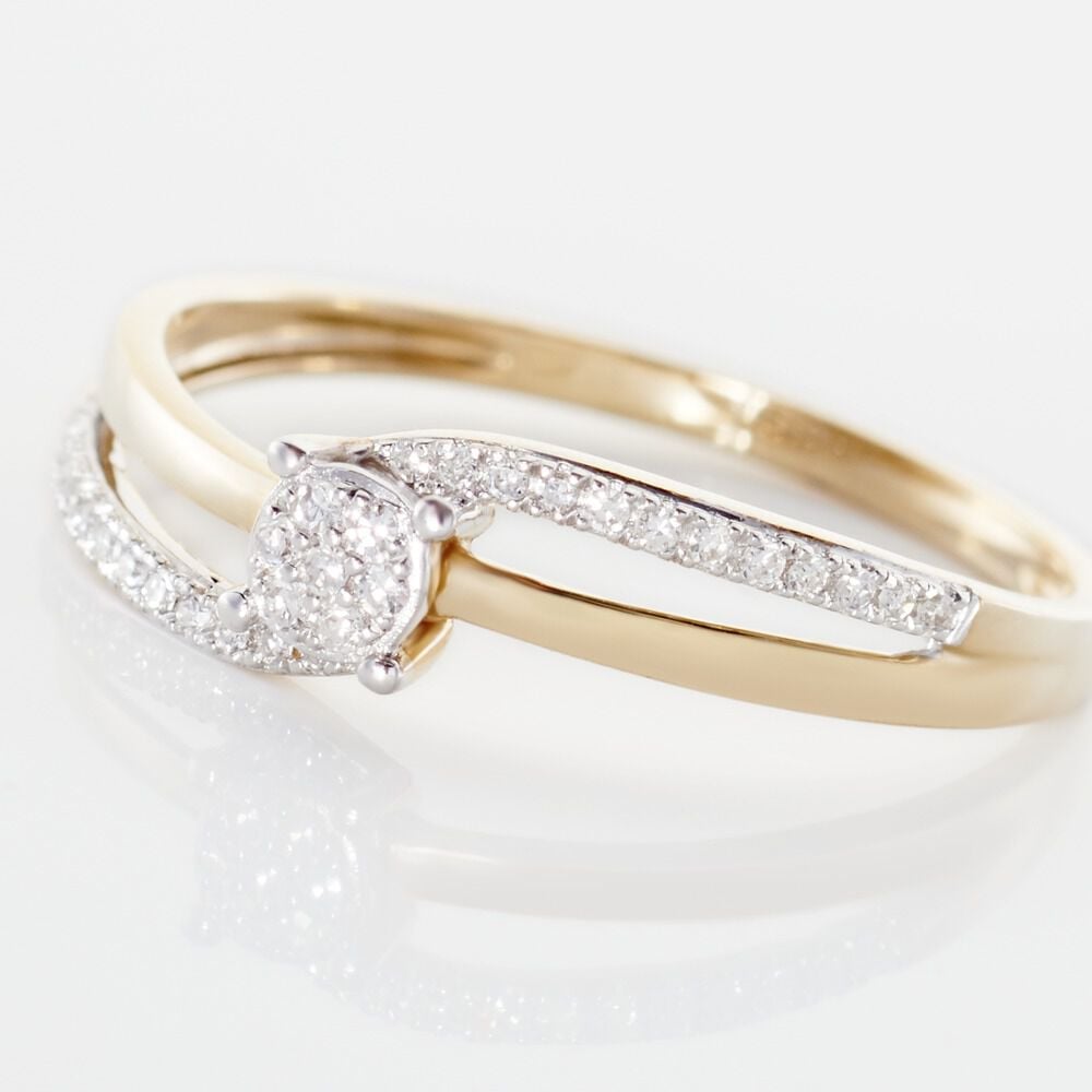 Bague Sillona Or Jaune Diamant - Parures de mariage Femme | Marc Orian