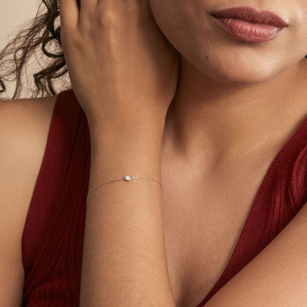 Bracelet Or Jaune Sofia Diamants - Bracelets Medailles Femme | Marc Orian