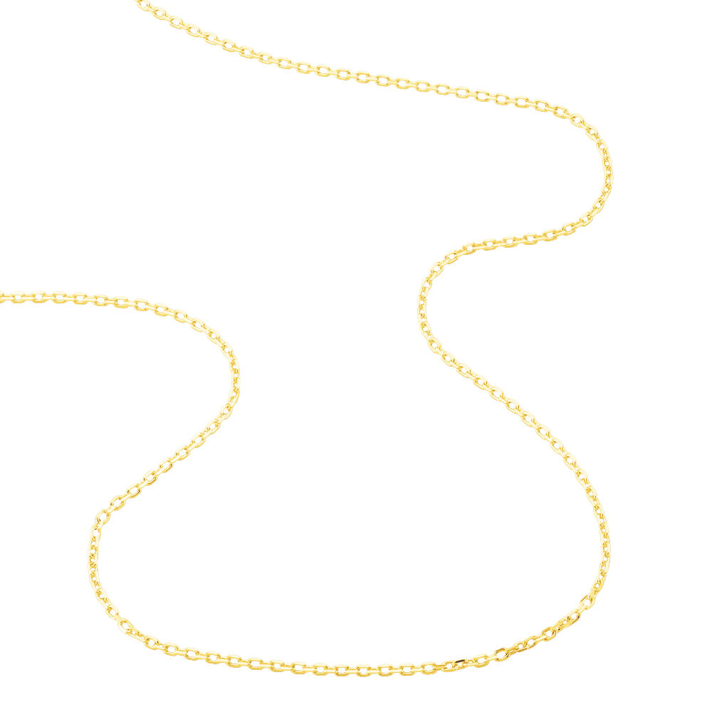 Chaîne Keyssie Maille Forçat Diamantée Or Jaune - Chaines Famille | Marc Orian