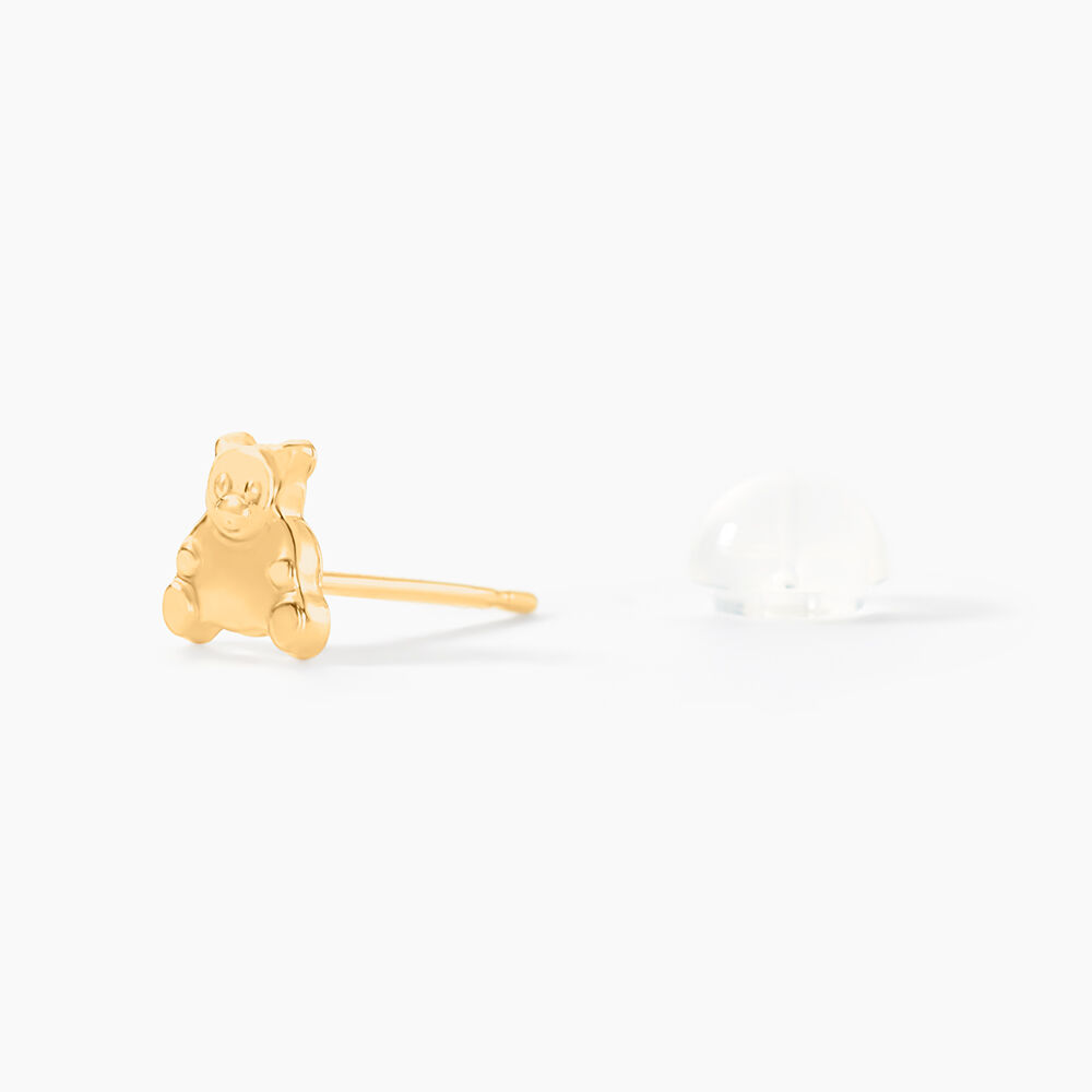Boucles D'oreilles Puces Ours Or Or Jaune - Puces Enfant | Marc Orian