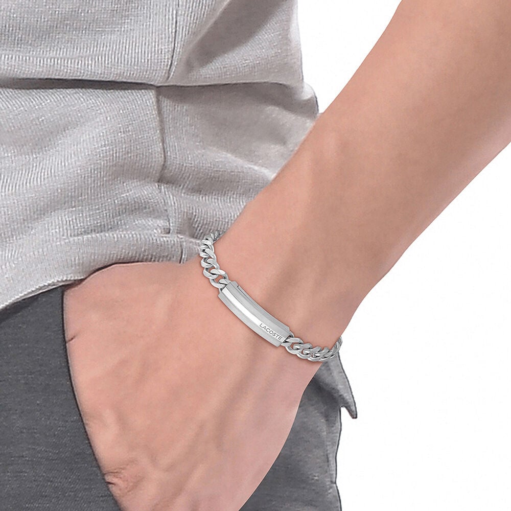 Bracelet Lacoste Adventurer Acier Blanc - Bijoux Homme | Marc Orian