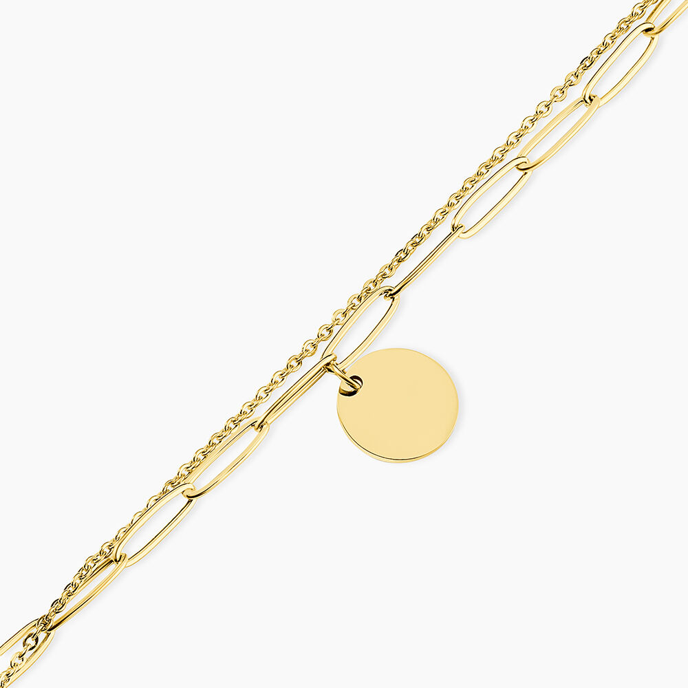 Bracelet Gili Acier Jaune - Bracelets Medailles Femme | Marc Orian