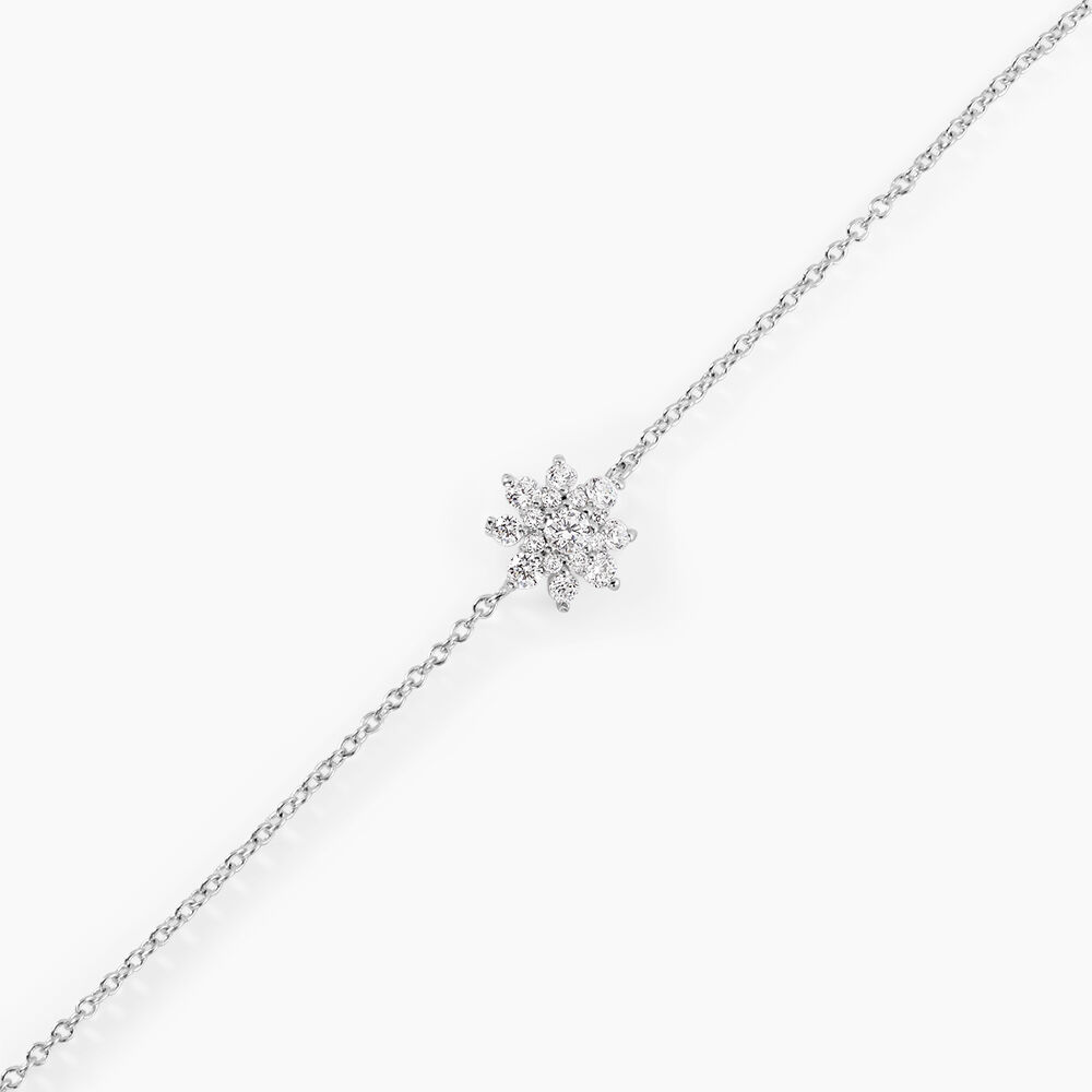 Bracelet Lorraine Argent Blanc Oxyde De Zirconium - Bracelets fantaisie Femme | Marc Orian