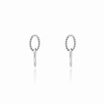 Boucles D'oreilles Pendantes Cherise Argent Blanc - Pendantes Femme | Marc Orian