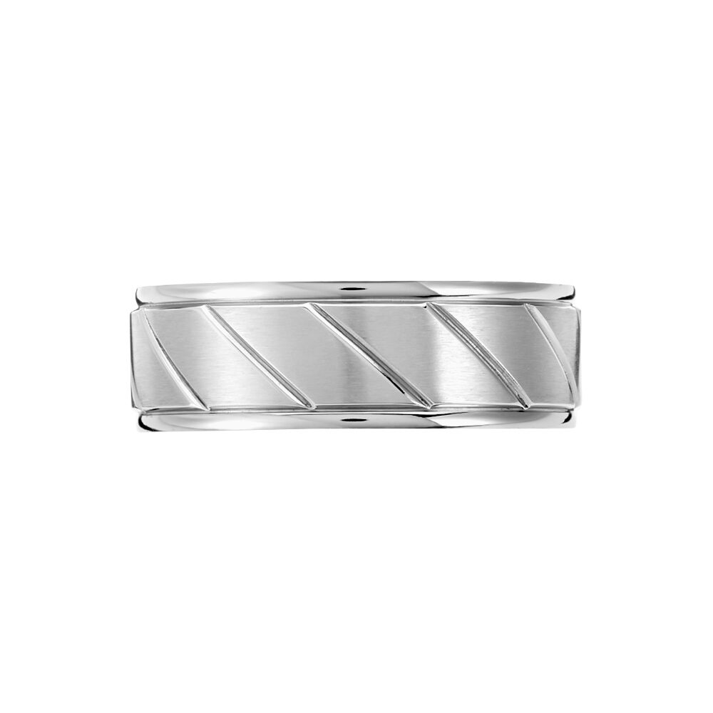 Bague Tyko Acier Gris - Bagues grosses Homme | Marc Orian