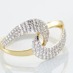 Bague Boucle D'or Or Jaune Oxyde De Zirconium - Bagues avec pierre Femme | Marc Orian