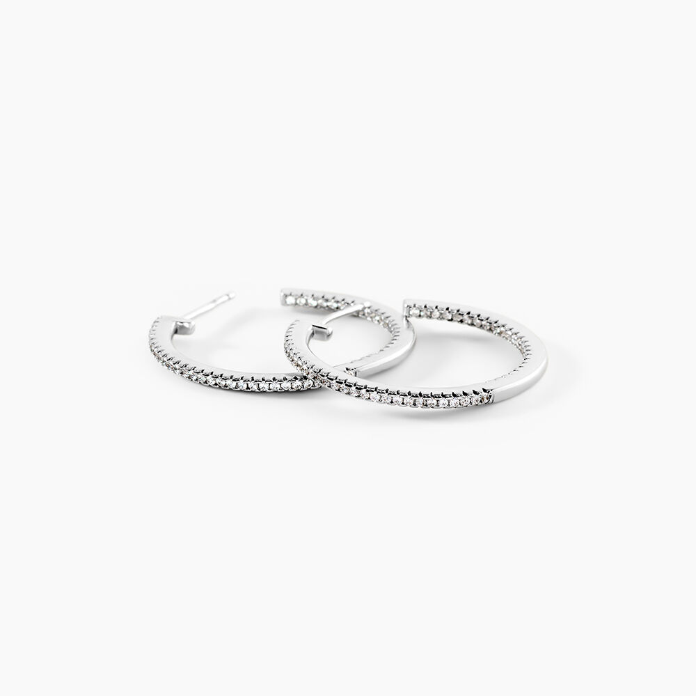 Cr&eacute;oles Argent Django Oxydes De Zirconium - Cr&eacute;oles Femme | Marc Orian