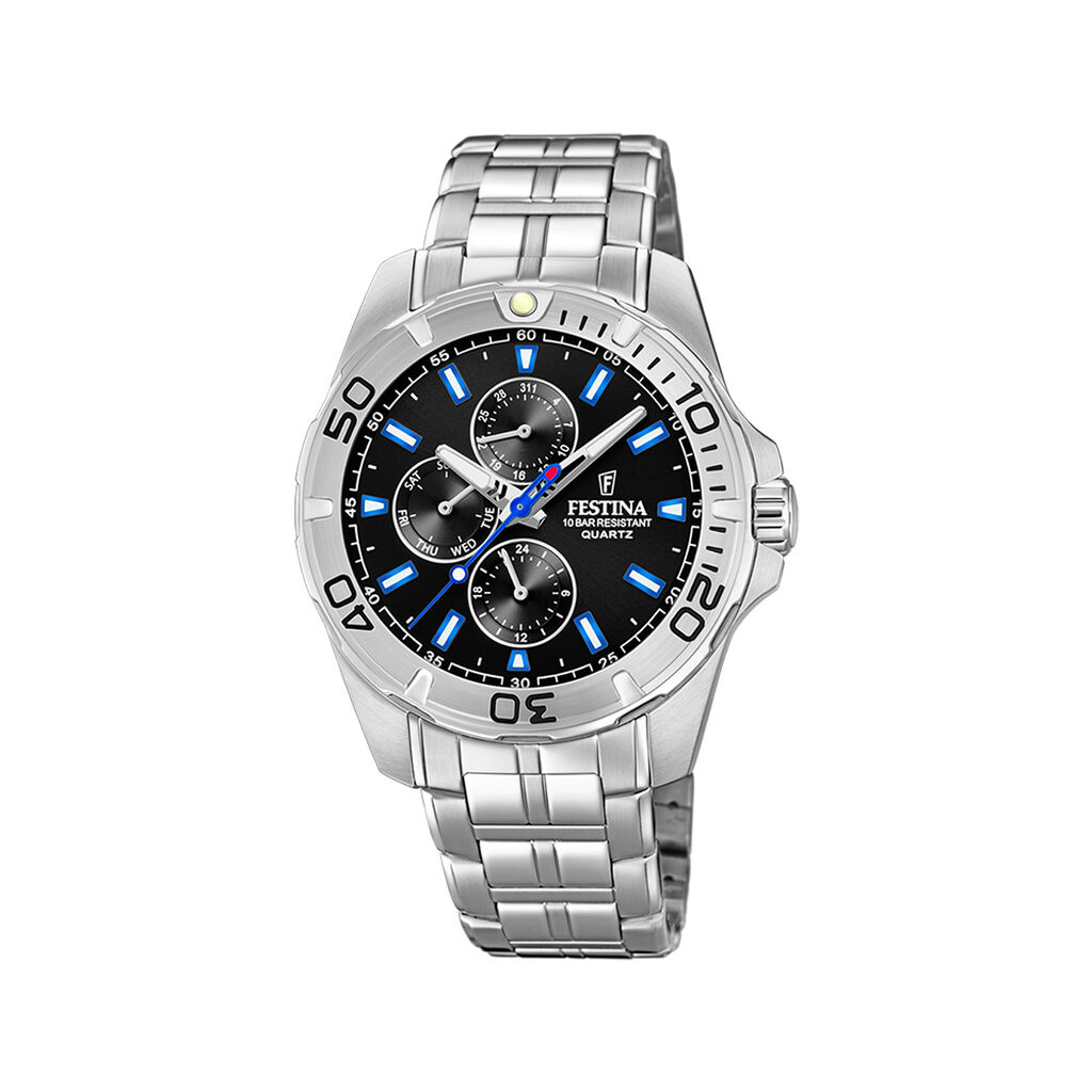 Montre Festina Multifonctions Noir - Montres étanches Homme | Marc Orian