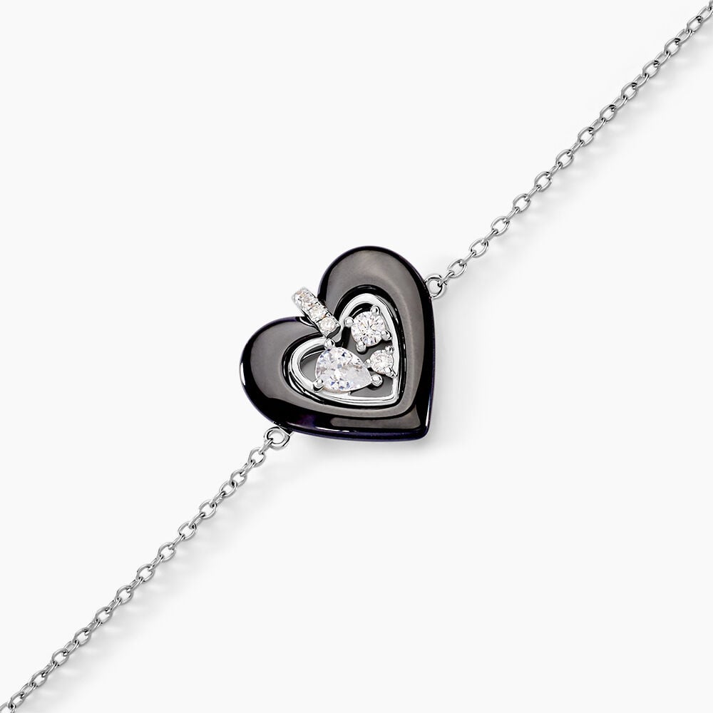 Bracelet Clarah Argent Blanc C&eacute;ramique Oxyde De Zirconium - Bracelets fantaisie Femme | Marc Orian