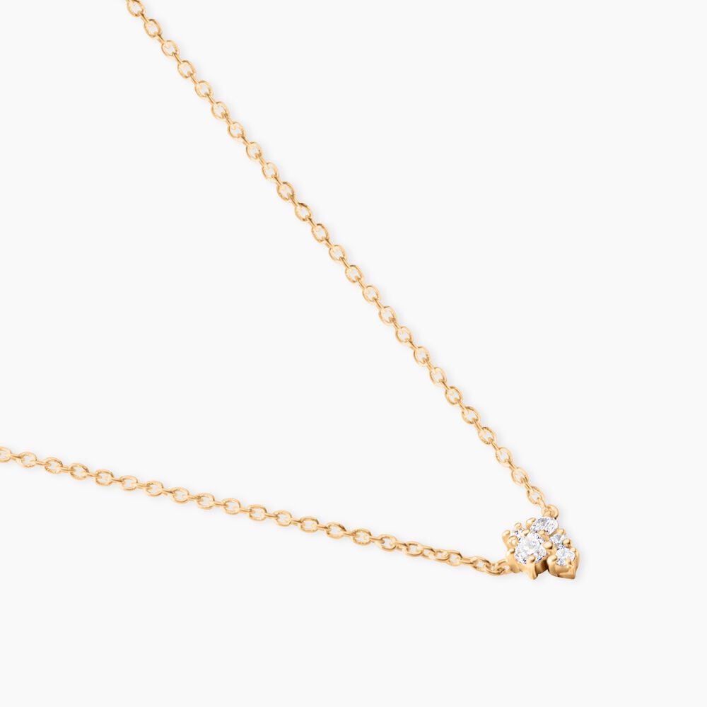 Collier Doline Plaqu&eacute; Or Jaune Oxyde De Zirconium - Colliers avec pierres Femme | Marc Orian