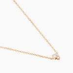 Collier Doline Plaqu&eacute; Or Jaune Oxyde De Zirconium - Colliers avec pierres Femme | Marc Orian