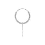 Cr&eacute;ole Unitaire Cathryn Argent Blanc - Piercings d'oreilles Femme | Marc Orian