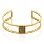 Bracelet Jonc Acier Dor&eacute; Maria - Bracelets joncs Femme | Marc Orian