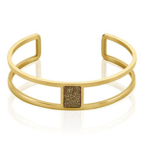 Bracelet Jonc Acier Dor&eacute; Maria - Bracelets joncs Femme | Marc Orian