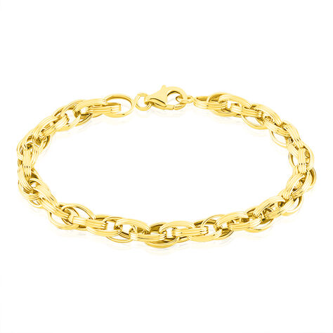 Bracelet Aaron Maille Fantaisie Or Jaune - Bracelets mailles Femme | Marc Orian