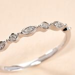 Alliance Vijay Or Blanc Diamant - Alliances avec pierres Femme | Marc Orian