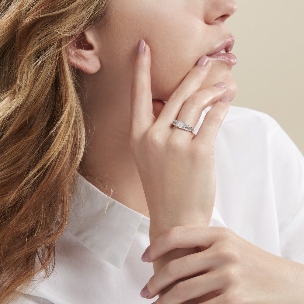 Bague Idonea Argent Blanc Oxyde De Zirconium - Bijoux fantaisie Femme | Marc Orian