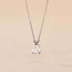 Collier Carolyn Argent Blanc Oxyde De Zirconium - Colliers solitaires Femme | Marc Orian
