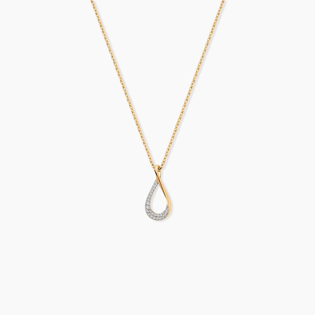 Collier Plaqu&eacute; Or Joost Oxydes De Zirconium - Colliers avec pierres Femme | Marc Orian