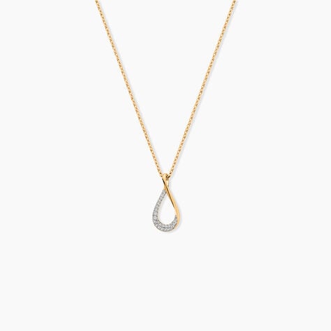 Collier Plaqu&eacute; Or Joost Oxydes De Zirconium - Colliers avec pierres Femme | Marc Orian