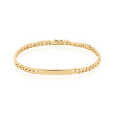 Bracelet Identité Clement Plaqué Or Jaune - Bracelets chaînes Femme | Marc Orian