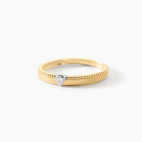 Bague Lou Or Jaune Diamant - Parures de mariage Femme | Marc Orian