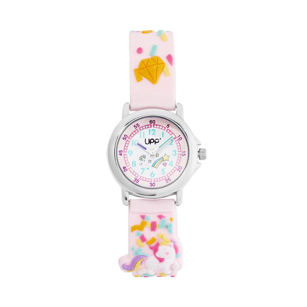 Montre Upp Fuzzy Rose Et Blanc - Montres &eacute;tanches Enfant | Marc Orian