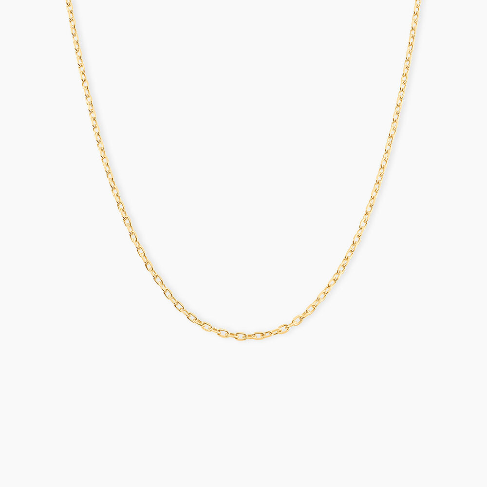 Chaîne Igoa Maille Forçat Diamantee Or Jaune - Chaines Femme | Marc Orian