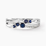 Bague Amarylis Or Blanc Saphir Diamant - Solitaires Femme | Marc Orian