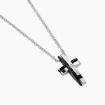 Collier Ruya Acier Bicolore Oxyde De Zirconium - Colliers avec pierres Homme | Marc Orian