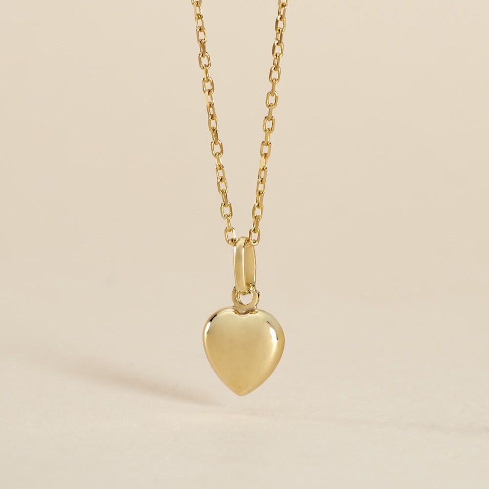 Pendentif Eudocie Coeur Lisse Or Jaune - Pendentifs Famille | Marc Orian