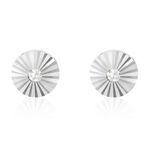Boucles D'oreilles Puces Argent Blanc Valente Oxydes De Zirconium - Puces Femme | Marc Orian