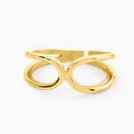 Bague Claudette Acier Jaune - Bijoux fantaisie Femme | Marc Orian