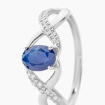 Bague Jess Or Blanc Saphir Et Diamant - Solitaires Femme | Marc Orian