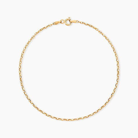 Cha&icirc;ne De Cheville Maille Jaseron Or Jaune - Chaines de cheville Femme | Marc Orian