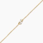 Bracelet Meyrem Argent Dor&eacute; A L'Or 750/1000 Oxyde De Zirconium - Bracelets cha&icirc;nes Femme | Marc Orian