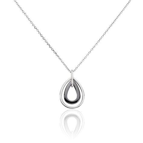 Collier Alican Argent Blanc Oxyde De Zirconium Et C&eacute;ramique - Colliers avec pierres Femme | Marc Orian